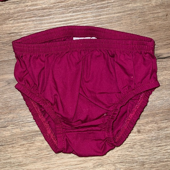 Just One You, made by Carter's Special Occasion, Burgundy & Gold Dress, 3M - Picture 3 of 4